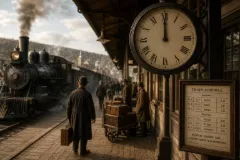 V neděli 18. listopadu 1883 přešly severoamerické železnice na společný železniční čas.